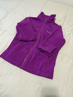 Columbia Women's Purple Full-Zip Fleece Jacket